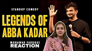 Legends of Aba Kadar Munawar faruqui Reaction Prachi sharma reaction Munawar faruqui new Standup [upl. by Neelloj]