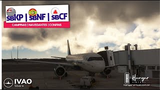 🔵MSFS🔴Campinas ✈ Navegantes ✈ Confins ✈️AirBus A20N Azul Visa Infinite ivao MSFS hangarv [upl. by Godart]