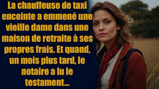 Une chauffeuse de taxi enceinte a emmené une vieille dame de 80 ans dans une maison de retraite [upl. by Delanie704]