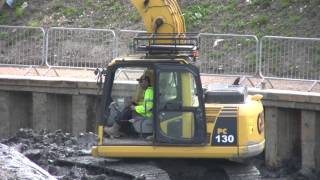 COTSWOLD CANALS  Thames and Severn  new canal contruction at Capel Mill [upl. by Anceline145]