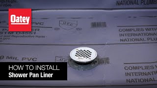 How to Install a Shower Pan Liner [upl. by Ennazus]