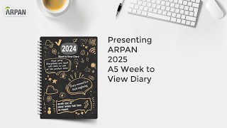 2025 Week to View Diary Stunning Slogan Art A5 Weekly Monthly Planner Hardback Cover ST2067 [upl. by Stanwin874]