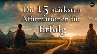 Die 15 stärksten Affirmationen für Erfolg  Höre es für mind 21 Tage [upl. by Ahsinnek]