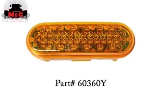 TruckLite Yellow Super 60 LED Integral Strobe 36Diode Pattern 60360Y [upl. by Elwira734]