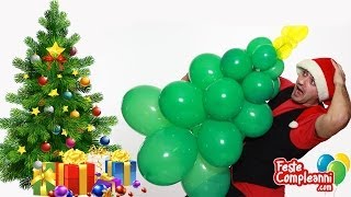 Albero di Natale con Palloncini  Decorazioni Natale  Tutorial 49  Feste Compleanni [upl. by Hsima]