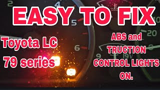 Easy to fix ABS and TRACTION control lights ontoyota LC 79 series [upl. by Ramso901]