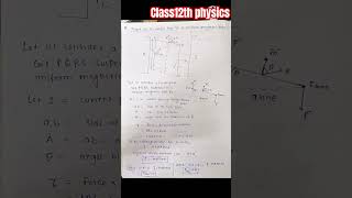 torque on a current loop in a uniform magnetic fieldphysics [upl. by Sunshine613]