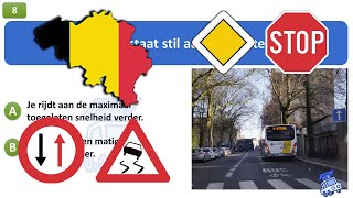 rijbewijs theorie examen belgie 2024  Snelheid [upl. by Eusadnilem]