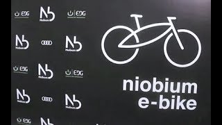 Nióbio  Niobium eBike 1ª bicicleta elétrica do Brasil de açonióbio 2017 [upl. by Ecinreb]