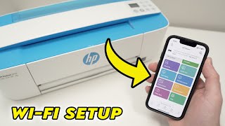 How to Setup HP DeskJet 3755 Printer Using WiFi  iPhone amp Android [upl. by Ahseel]