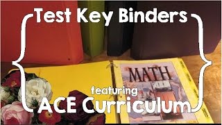 Our Test Keys Binders feat ACE Curriculum [upl. by Manus981]