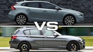 2017 Volvo V40 vs 2018 BMW 1 Series [upl. by Ardnuaet]