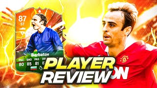 87 HEROES BERBATOV PLAYER REVIEW EAFC 24 ULTIMATE TEAM [upl. by Firahs]