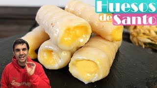 HUESOS de SANTO😍😋 POSTRE RELLENO de CREMA receta casera detallada Receta  312 [upl. by Cecile]