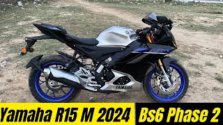 YAMAHA R15 M 2024🔥 Bs6 Phase 2  Walkaround  Ride With Akki [upl. by Jarvey]