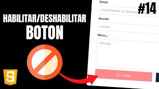 ✅ Habilitar o deshabilitar el botón de Enviar en los Formularios con JavaScript 14 [upl. by Nanci614]