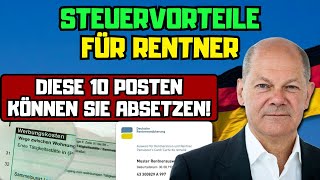 ⚡️Steuervorteile für Rentner Diese 10 Posten können Sie absetzen [upl. by Nail]