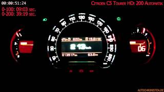 Citroen C5 20 HDi Tourer top speed [upl. by Carrick780]