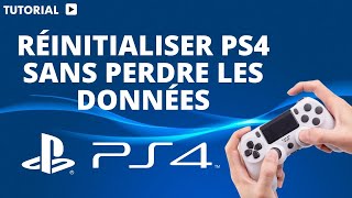 Comment réinitialiser la PS4 sans perdre les données [upl. by Ecinuahs]