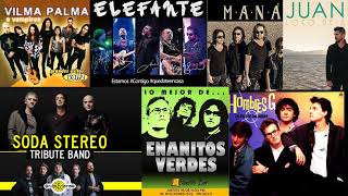 Mana Soda Stereo Enanitos verdes Elefante Hombres G EXITOS Clasicos Del Rock En Español [upl. by Sotsirhc]