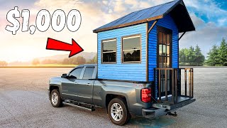 Turning my TRUCK into a TINY HOME for less than 1000 [upl. by Odirfliw104]