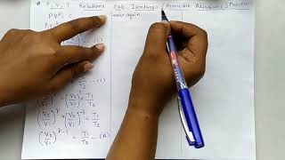 P V AND T RELATIONS FOR ISENTROPIC PROCESS [upl. by Nanor]