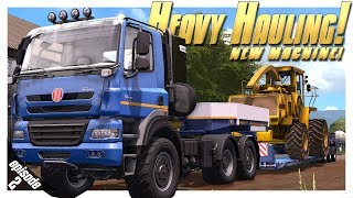 HEAVY HAULING Sandy Bay Series 2  Farming Simulator 17  Ep3 with Wheel Cam [upl. by Curtice]