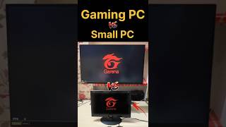 Gaming PC 😈 vs Small PC  FREEFIRE SPEED TEST frrefire gamingpc pc iphone15 pocox6pro [upl. by Icul]