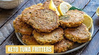 Keto Tuna Fritters Recipe – How To Make Fish Fritters – Blondelish [upl. by Nalym]