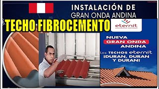 CURSO WEBINAR INSTALACIÓN PROYECTO DE TECHO GRAN ONDA ANDINA FIBROCEMENTO ETERNIT PERU [upl. by Felicdad]