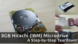 Teardown of a Hitachi IBM Microdrive StepbyStep Video [upl. by Ahgiela]