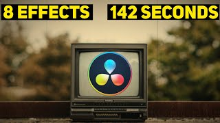 8 AWESOME Effects In Under 3 Minutes  DaVinci Resolve 17 Tutorial [upl. by Ailed830]