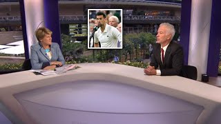 John McEnroe and Clare Balding clash on BBC over Novak Djokovics angry Wimbledon rant [upl. by Aicelav]