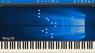 WINDOWS 10 SOUNDS IN SYNTHESIA [upl. by Aleahcim]