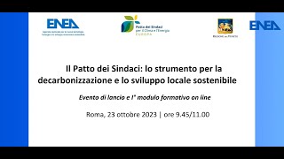 Evento di lancio  Povertà Energetica [upl. by Hedve]