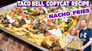 NACHO CHEESE FRIES Taco Bell Copycat Recipe [upl. by Celtic253]