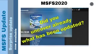 Flight Simulator 2020  MSFS Update  New surprise update released [upl. by Dela303]