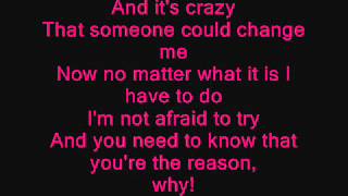 Victoria Justice Youre The Reason Lyrics on Screen [upl. by Eenobe]