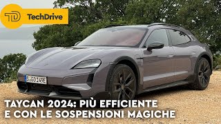 PORSCHE TAYCAN 2024 con ACTIVE RIDE  ANTEPRIMA e PREZZI [upl. by Pain]