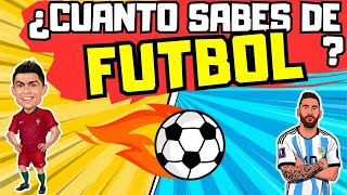 ¿Cuanto sabes de fútbol  QUIZ de FUTBOL ⚽🥅 [upl. by Ayotac]