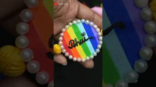 How to make Easy amp Colourful Rakhi at homeDIY Name RakhiRakhi making shorts rakhi rakhispecial [upl. by Atiroc155]