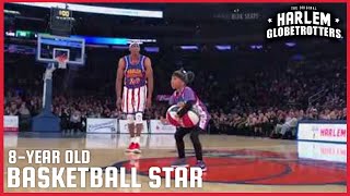 8year Old WOWS on the Court  Harlem Globetrotters [upl. by Erastes]