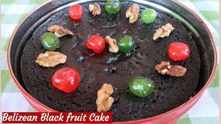 How To Make Belizean Black Fruit Cake  Aunt Grace Recipe [upl. by Valerian]