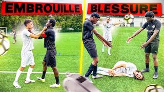 UN MATCH DE FOU GROSSE BLESSURE EMBROUILLES On met 5 buts Younes et Yassine en Match réel [upl. by Low]