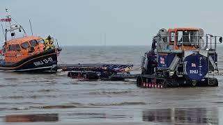 RNLI Recovering lifeboat Skegness [upl. by Ayt]