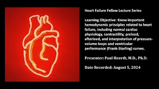 4 Heart failure hemodynamics [upl. by Boyse482]