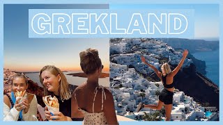 Backpackar  RESEVLOGG FRÅN GREKLAND Mykonos och Santorini båtluff [upl. by Nyvek]