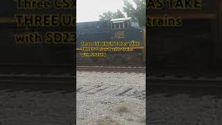 CSX Has Taking Three Union Pacific trains and one SD23T4 in Flomaton Alabama gulfcoastcrossings [upl. by Mingche]