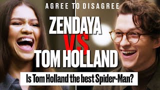 Tom Holland and Zendaya Argue Over The Internets Biggest Debates  Agree To Disagree  LADbible [upl. by Neerehs]