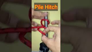 Pile Hitch knottying simpul knot rope diy [upl. by Odom930]